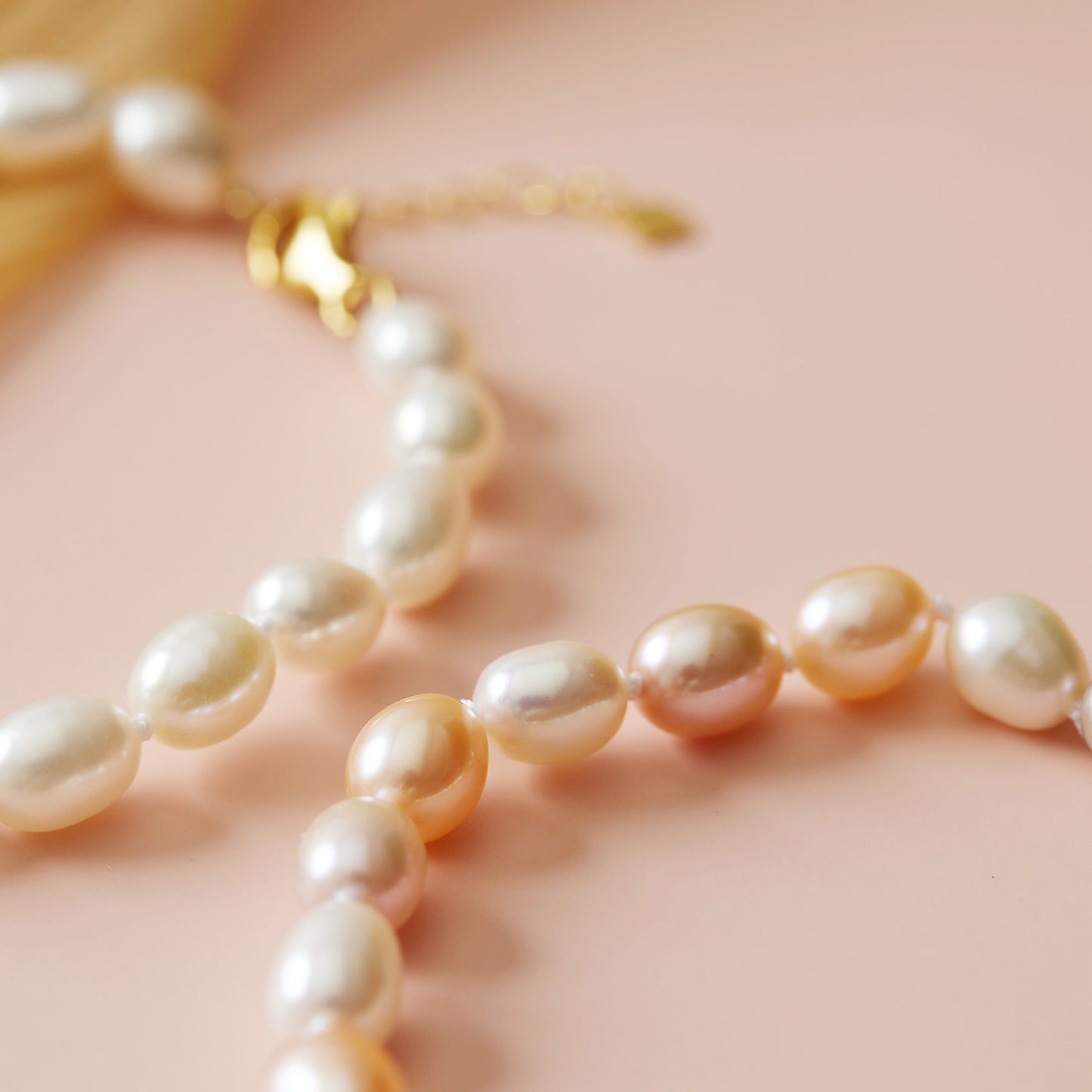 Freshwater Pearl Champagne Pink Bracelet