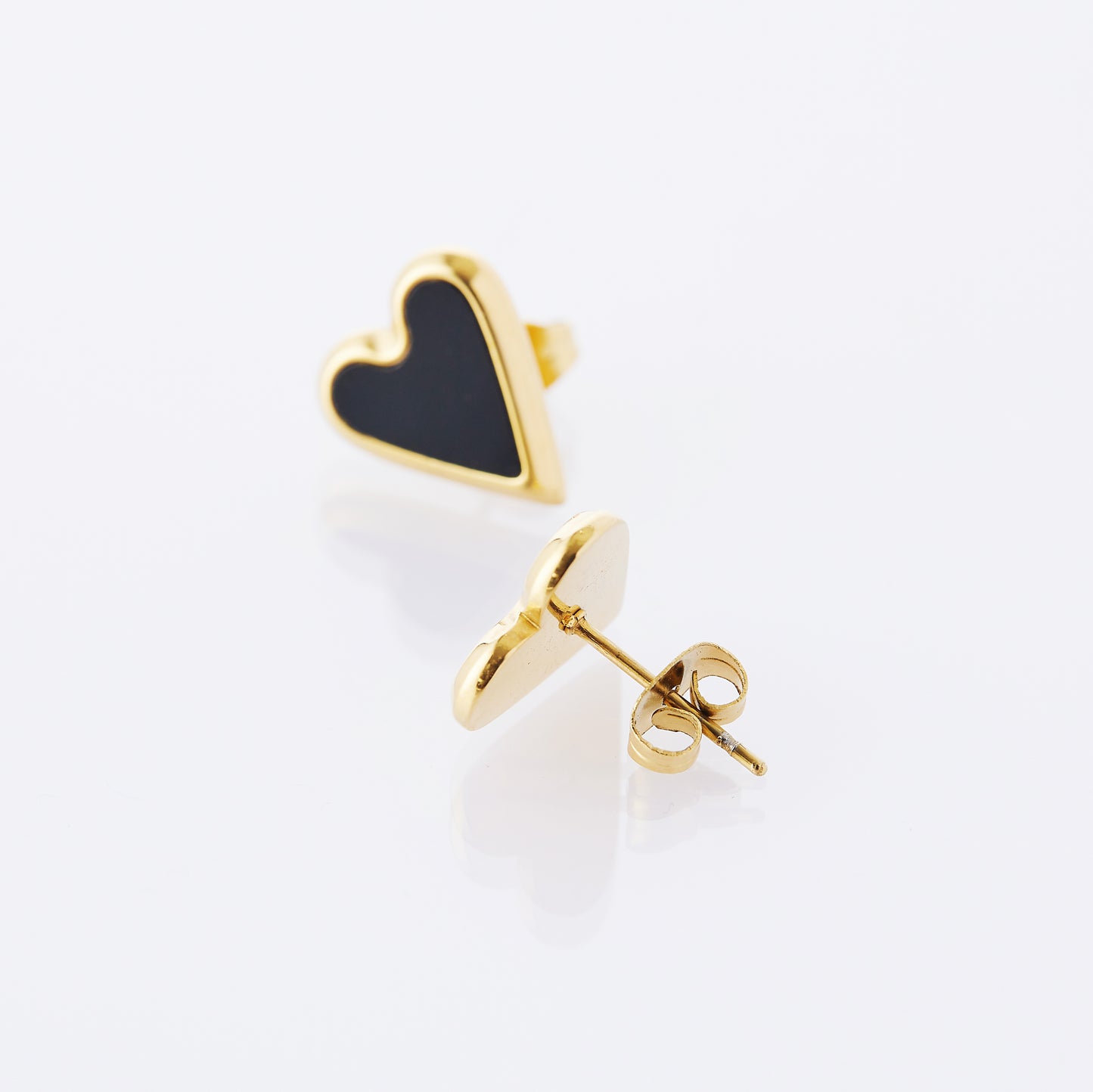 Shell Heart Shape Stud Earrings